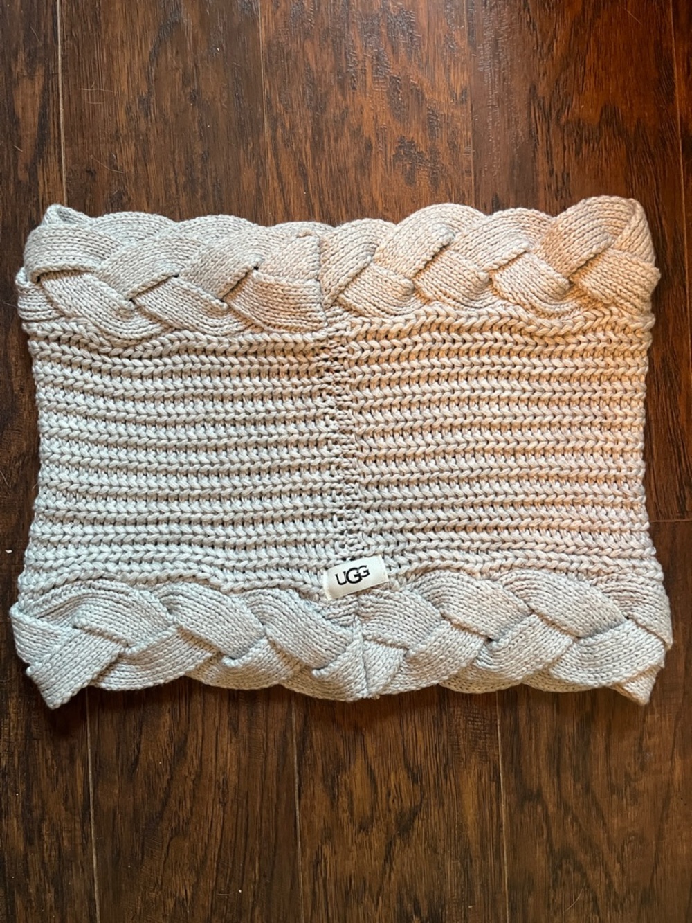 UGG Cream Cable Knit Infinity Scarf